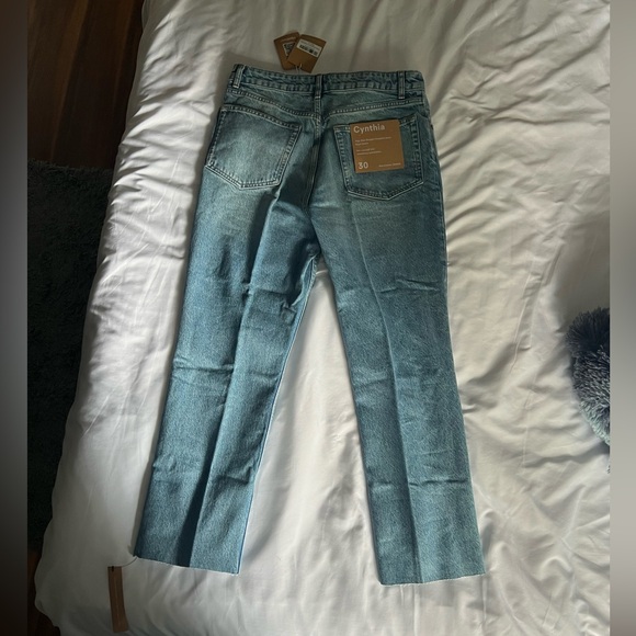 Reformation Cynthia High Rise Straight Cropped Jeans - Picture 7 of 13